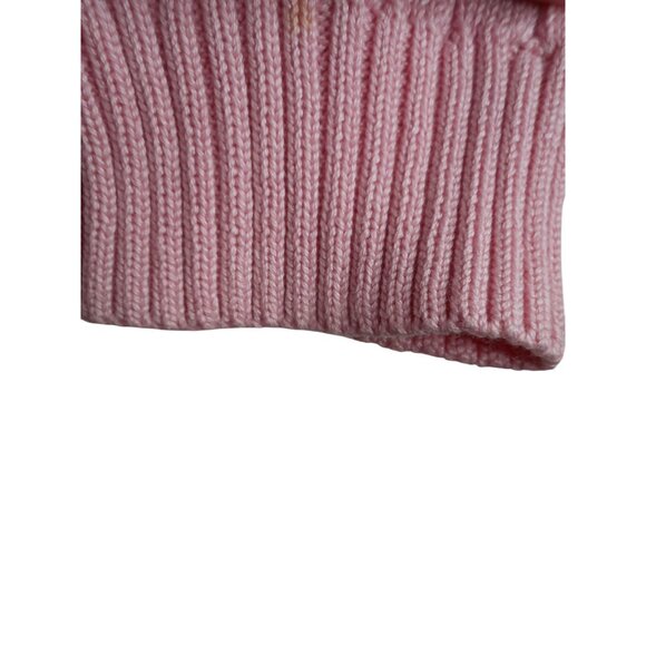 Vintage Brooks Brothers 346 Pink crew neck Sweater 100% cotton Size L cable knit - Picture 3 of 5